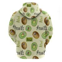 Kiwi Cute Humorous Zip Hoodie New Zealand Fruit DT02 - Polynesian Pride