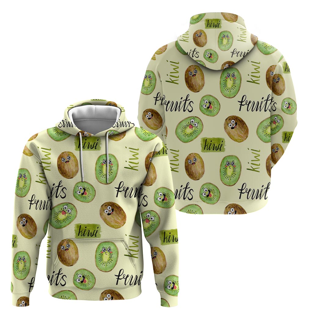 Kiwi Cute Humorous Zip Hoodie New Zealand Fruit DT02 - Polynesian Pride