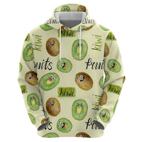 Kiwi Cute Humorous Zip Hoodie New Zealand Fruit DT02 - Polynesian Pride