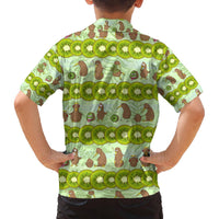 New Zealand Kiwi Fruit Witty Kiwi Bird Family Matching Puletasi and Hawaiian Shirt DT02 - Polynesian Pride
