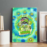 Just a Girl Who Loves Kiwis Canvas Wall Art New Zealand Tie Dye DT02 - Polynesian Pride