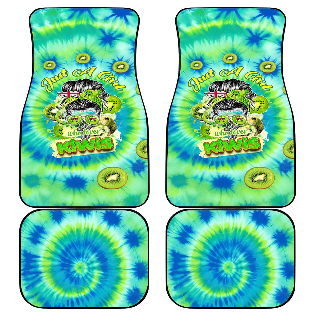 Just a Girl Who Loves Kiwis Car Mats New Zealand Tie Dye DT02 - Polynesian Pride
