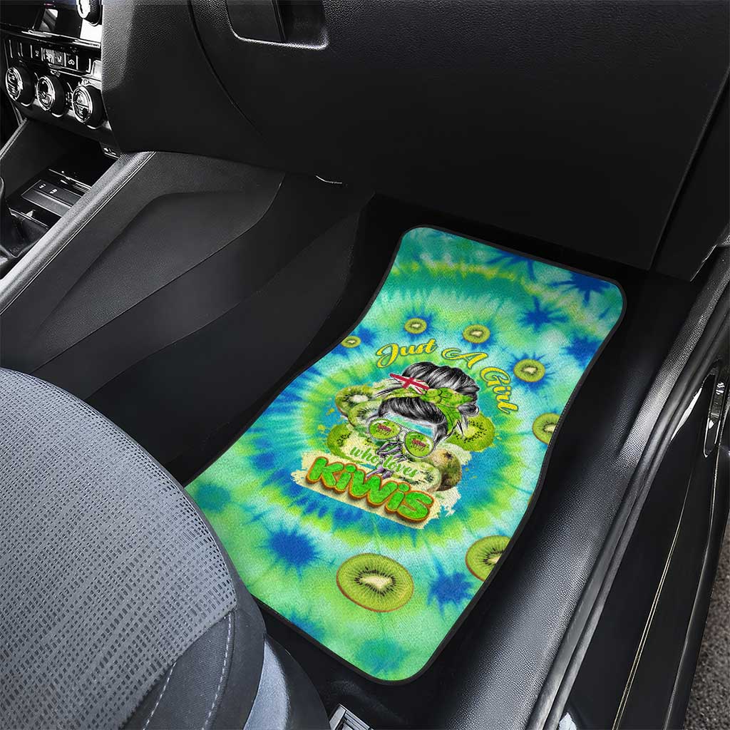 Just a Girl Who Loves Kiwis Car Mats New Zealand Tie Dye DT02 - Polynesian Pride