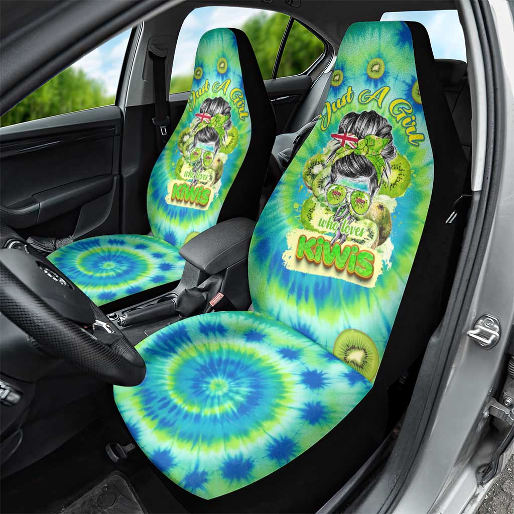 Just a Girl Who Loves Kiwis Car Seat Cover New Zealand Tie Dye DT02 - Polynesian Pride