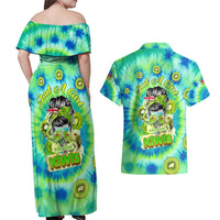 Just a Girl Who Loves Kiwis Couples Matching Off Shoulder Maxi Dress and Hawaiian Shirt New Zealand Tie Dye DT02 - Polynesian Pride