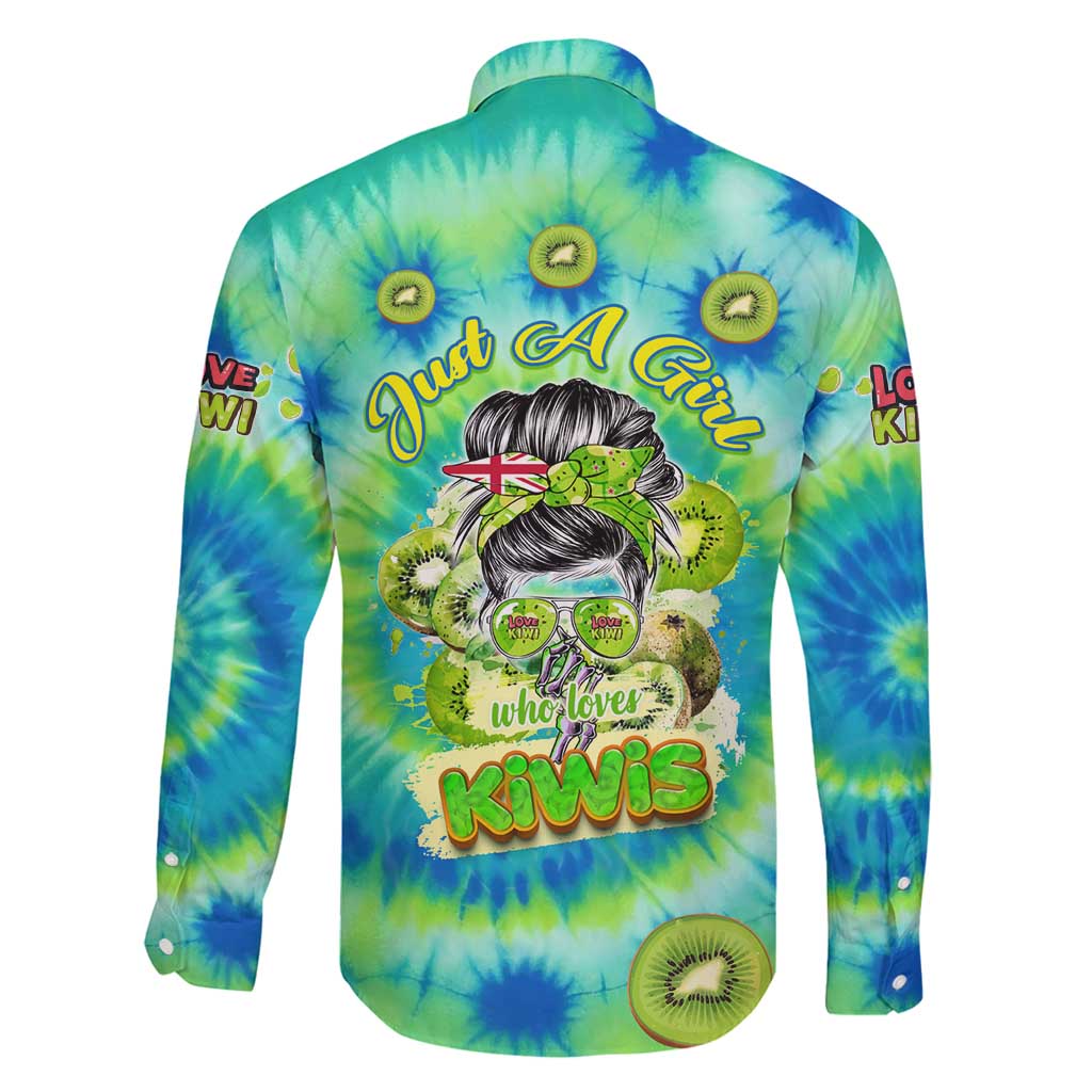 Just a Girl Who Loves Kiwis Family Matching Mermaid Dress and Hawaiian Shirt New Zealand Tie Dye DT02 - Polynesian Pride
