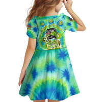 Just a Girl Who Loves Kiwis Family Matching Short Sleeve Bodycon Dress and Hawaiian Shirt New Zealand Tie Dye DT02 - Polynesian Pride