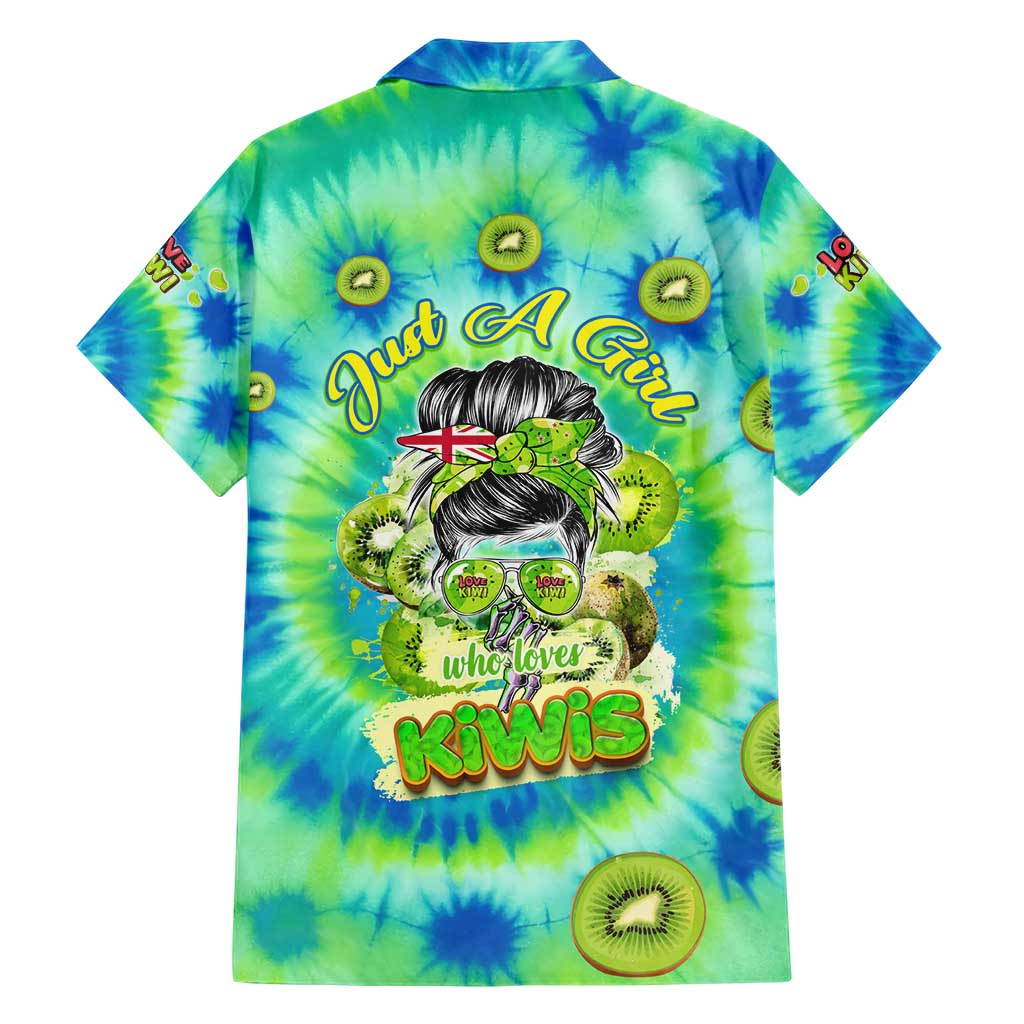Just a Girl Who Loves Kiwis Hawaiian Shirt New Zealand Tie Dye DT02 - Polynesian Pride