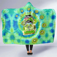 Just a Girl Who Loves Kiwis Hooded Blanket New Zealand Tie Dye DT02 One Size Green - Polynesian Pride