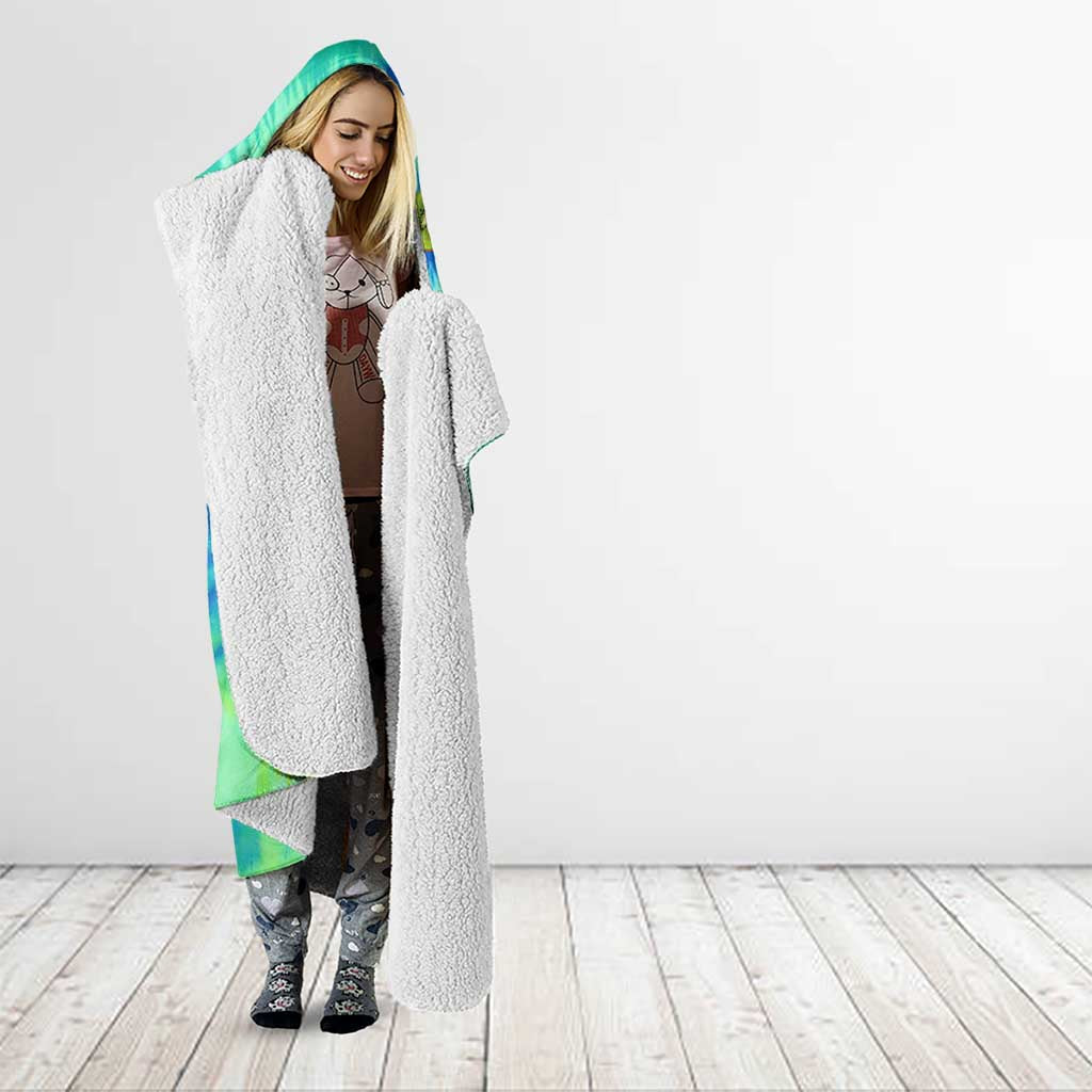 Just a Girl Who Loves Kiwis Hooded Blanket New Zealand Tie Dye DT02 - Polynesian Pride