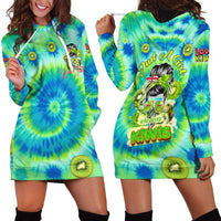 Just a Girl Who Loves Kiwis Hoodie Dress New Zealand Tie Dye DT02 - Polynesian Pride
