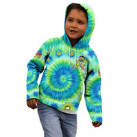 Just a Girl Who Loves Kiwis Kid Hoodie New Zealand Tie Dye DT02 - Polynesian Pride