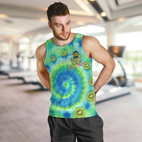 Just a Girl Who Loves Kiwis Men Tank Top New Zealand Tie Dye DT02 Green - Polynesian Pride
