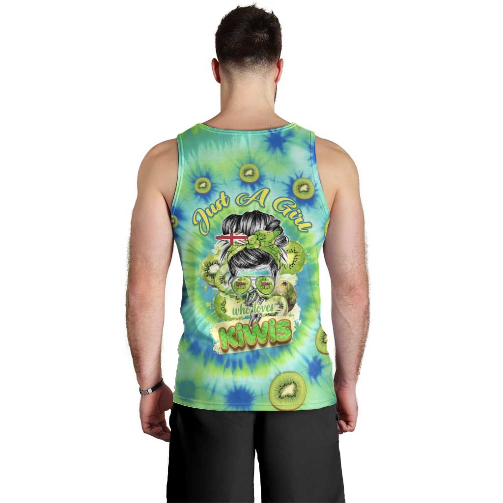 Just a Girl Who Loves Kiwis Men Tank Top New Zealand Tie Dye DT02 - Polynesian Pride