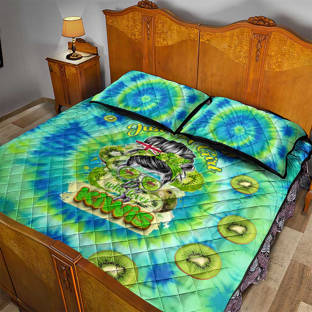 Just a Girl Who Loves Kiwis Quilt Bed Set New Zealand Tie Dye DT02 - Polynesian Pride