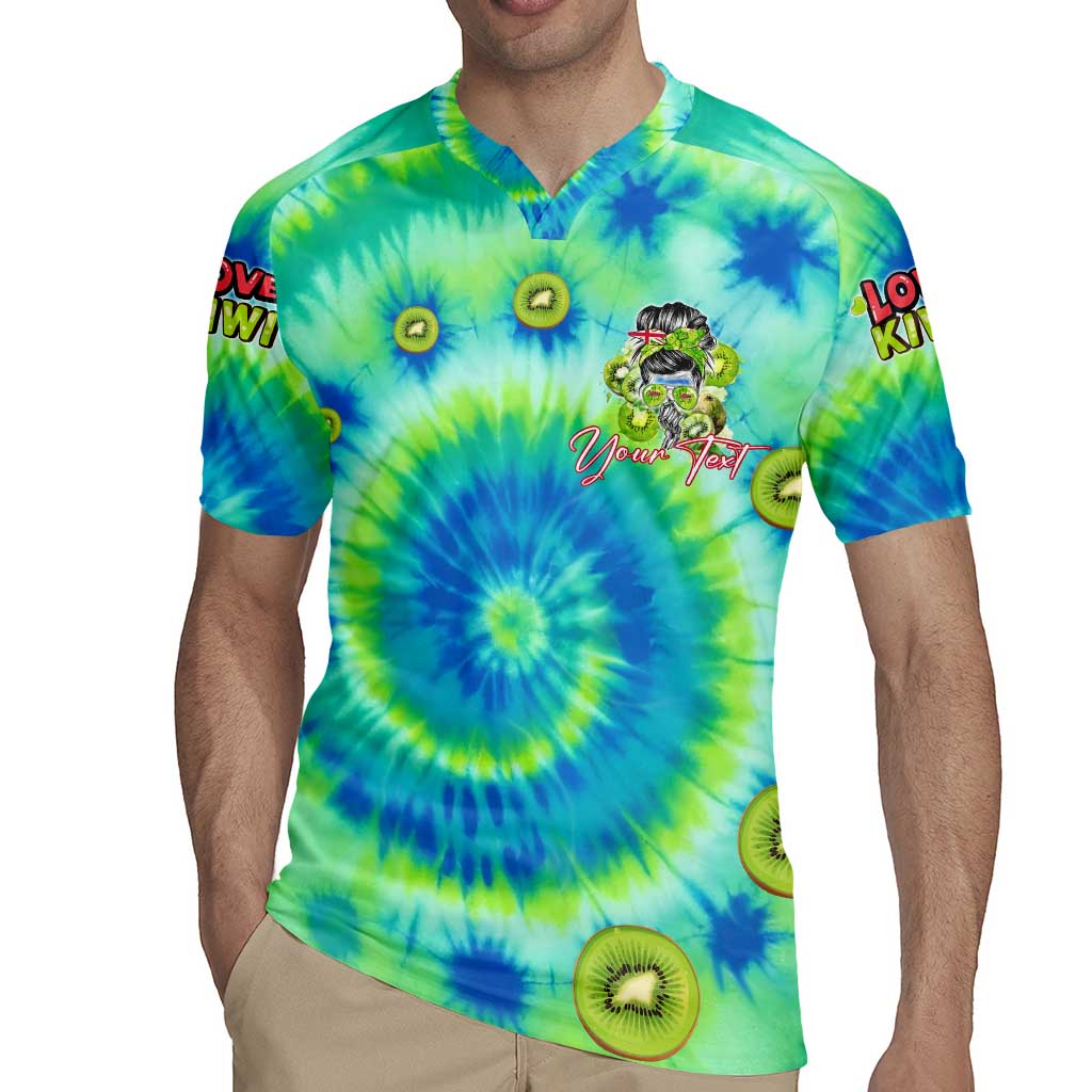 Just a Girl Who Loves Kiwis Rugby Jersey New Zealand Tie Dye DT02 - Polynesian Pride