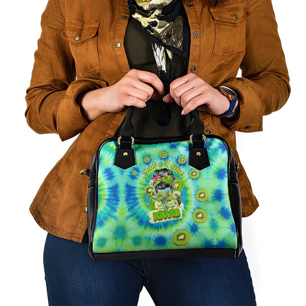 Just a Girl Who Loves Kiwis Shoulder Handbag New Zealand Tie Dye DT02 - Polynesian Pride