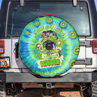 Just a Girl Who Loves Kiwis Spare Tire Cover New Zealand Tie Dye DT02 Green - Polynesian Pride