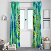 Just a Girl Who Loves Kiwis Window Curtain New Zealand Tie Dye DT02 - Polynesian Pride