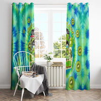 Just a Girl Who Loves Kiwis Window Curtain New Zealand Tie Dye DT02 - Polynesian Pride