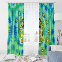 Just a Girl Who Loves Kiwis Window Curtain New Zealand Tie Dye DT02 - Polynesian Pride