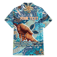 Hand In Hand Father's Day Polynesian Family Matching Mermaid Dress and Hawaiian Shirt Tribal Flower Pattern DT02 - Polynesian Pride