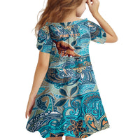 Hand In Hand Father's Day Polynesian Family Matching Puletasi and Hawaiian Shirt Tribal Flower Pattern DT02 - Polynesian Pride