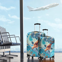 Hand In Hand Father's Day Polynesian Luggage Cover Tribal Flower Pattern DT02 - Polynesian Pride