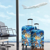 Hawaii Father's Day Luggage Cover The Surfing Dad Polynesian Tattoo