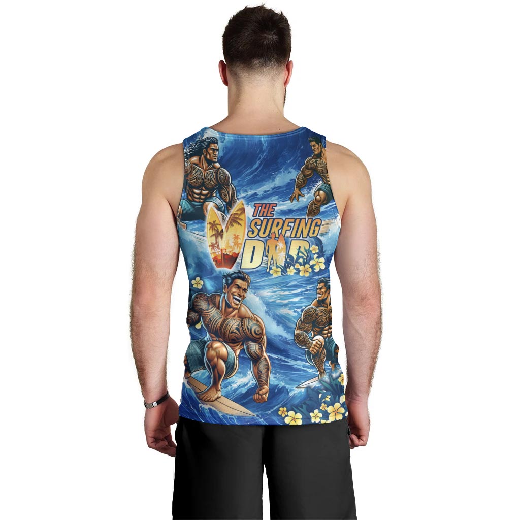 Hawaii Father's Day Men Tank Top The Surfing Dad Polynesian Tattoo DT02 - Polynesian Pride