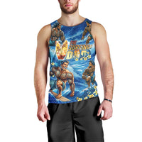 Hawaii Father's Day Men Tank Top The Surfing Dad Polynesian Tattoo DT02 - Polynesian Pride