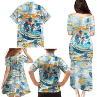 Hawaii Father's Day It's Surfing Time Family Matching Puletasi and Hawaiian Shirt Aloha L Makuakane DT02 - Polynesian Pride