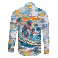 Hawaii Father's Day It's Surfing Time Family Matching Puletasi and Hawaiian Shirt Aloha L Makuakane DT02 - Polynesian Pride