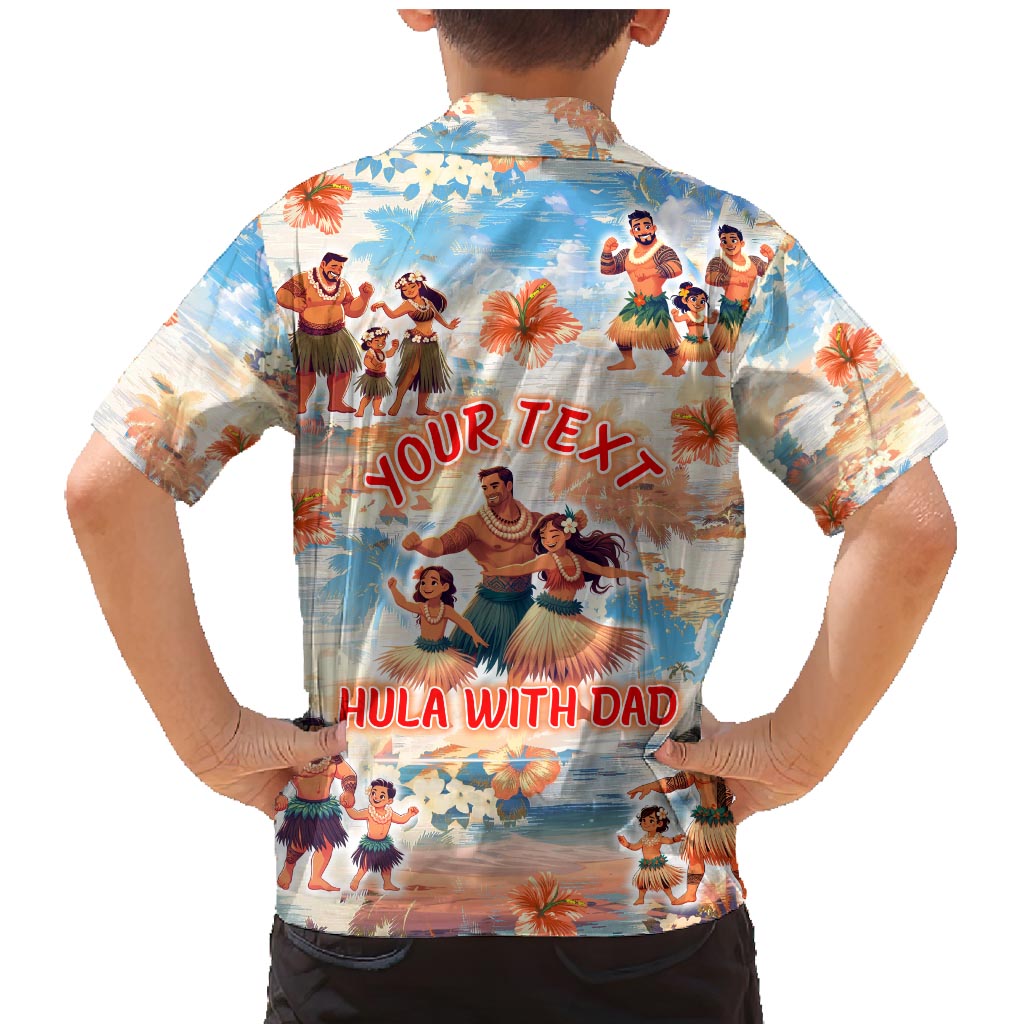 Hawaii Father's Day Family Matching Mermaid Dress and Hawaiian Shirt Hula With Dad DT02 - Polynesian Pride