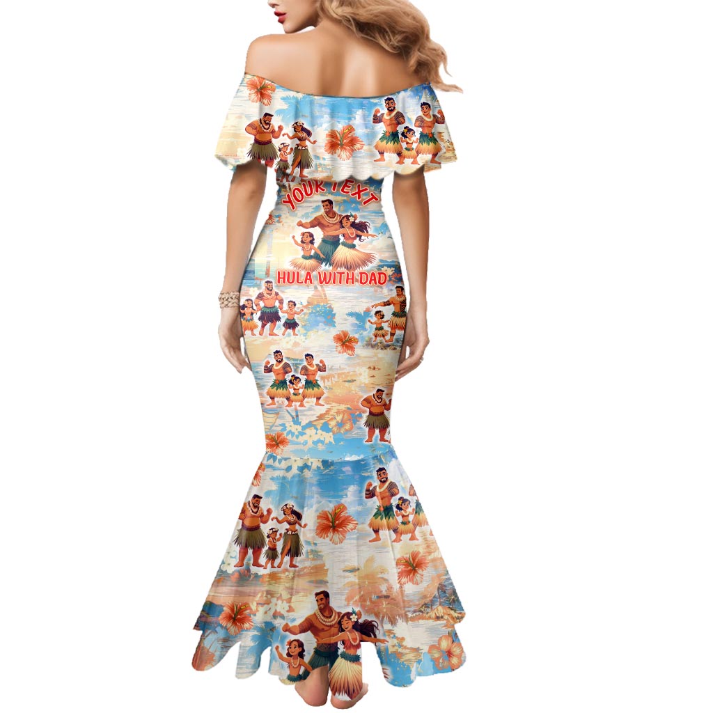 Hawaii Father's Day Family Matching Mermaid Dress and Hawaiian Shirt Hula With Dad DT02 - Polynesian Pride