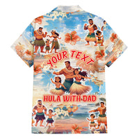 Hawaii Father's Day Family Matching Off Shoulder Maxi Dress and Hawaiian Shirt Hula With Dad DT02 - Polynesian Pride