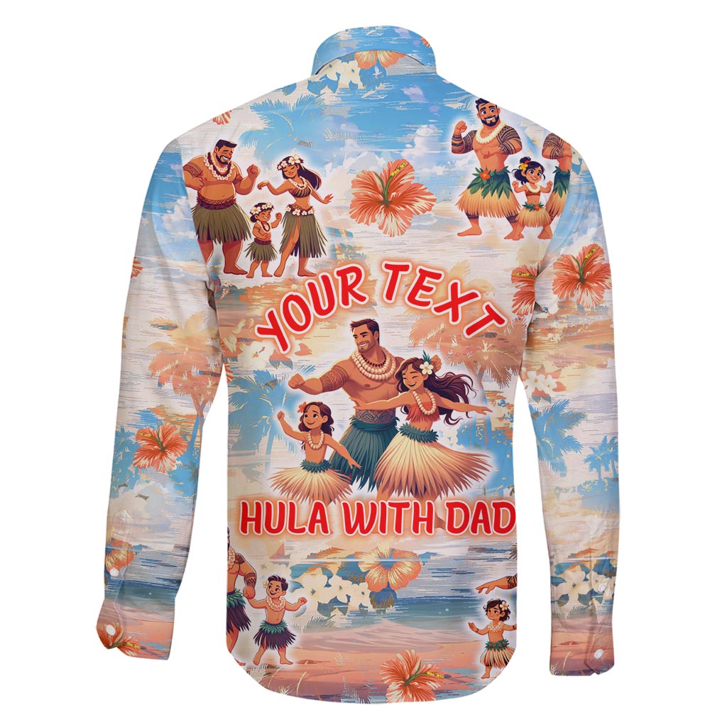 Hawaii Father's Day Family Matching Tank Maxi Dress and Hawaiian Shirt Hula With Dad