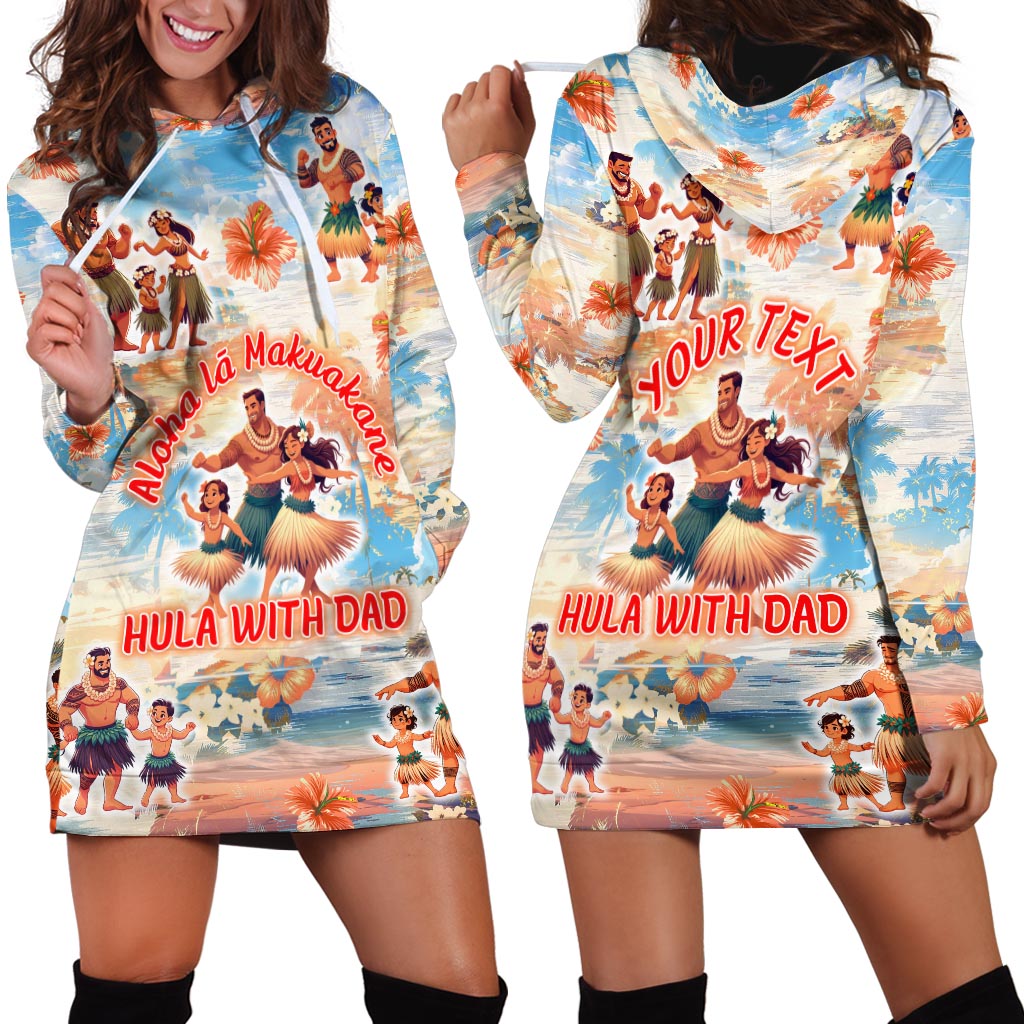 Hawaii Father's Day Hoodie Dress Hula With Dad DT02 - Polynesian Pride