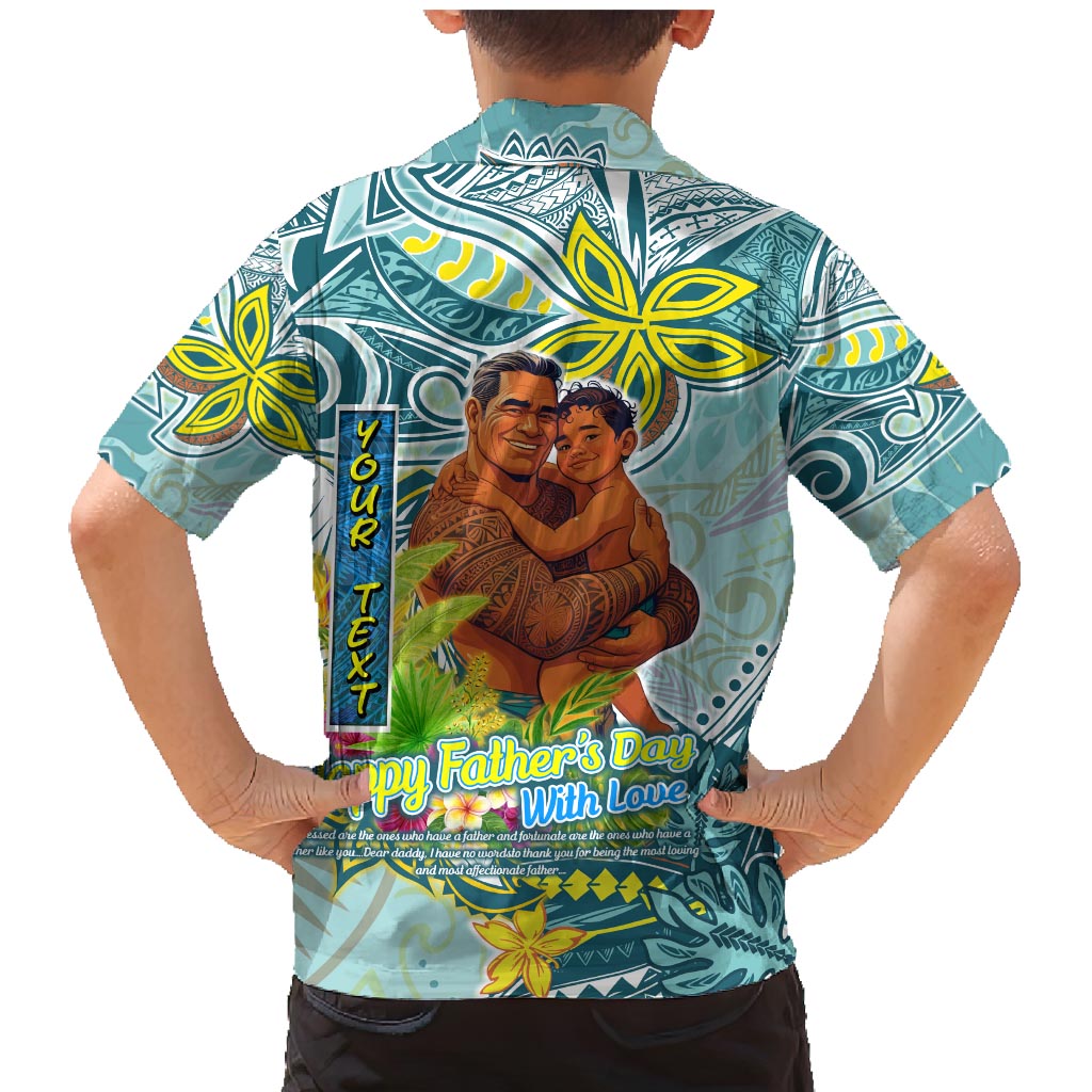 Palau Father's Day Polynesia Family Matching Mermaid Dress and Hawaiian Shirt Dad and Son DT02 - Polynesian Pride