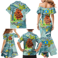 Palau Father's Day Polynesia Family Matching Mermaid Dress and Hawaiian Shirt Dad and Son DT02 - Polynesian Pride