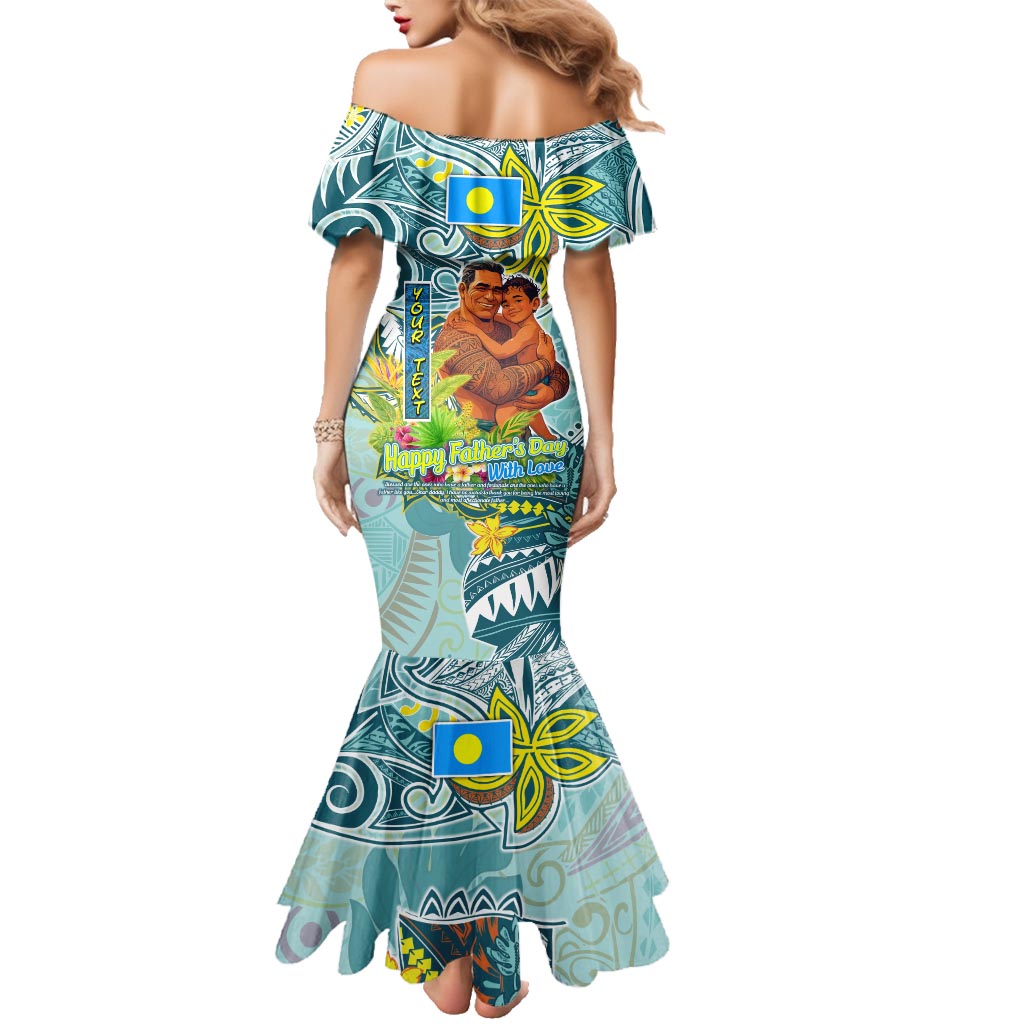 Palau Father's Day Polynesia Family Matching Mermaid Dress and Hawaiian Shirt Dad and Son DT02 - Polynesian Pride