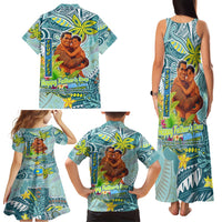 Palau Father's Day Polynesia Family Matching Tank Maxi Dress and Hawaiian Shirt Dad and Son DT02 - Polynesian Pride