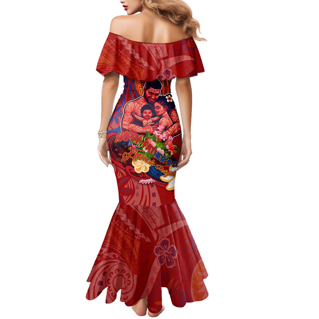 Happy Father's Day French Polynesia Family Matching Mermaid Dress and Hawaiian Shirt Family Turtle Hibiscus DT02 - Polynesian Pride