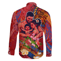 Happy Father's Day French Polynesia Family Matching Off Shoulder Maxi Dress and Hawaiian Shirt Family Turtle Hibiscus DT02 - Polynesian Pride