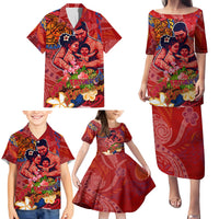 Happy Father's Day French Polynesia Family Matching Puletasi and Hawaiian Shirt Family Turtle Hibiscus DT02 - Polynesian Pride