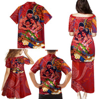 Happy Father's Day French Polynesia Family Matching Puletasi and Hawaiian Shirt Family Turtle Hibiscus DT02 - Polynesian Pride