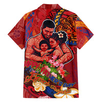 Happy Father's Day French Polynesia Family Matching Short Sleeve Bodycon Dress and Hawaiian Shirt Family Turtle Hibiscus DT02 - Polynesian Pride