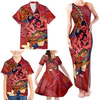 Happy Father's Day French Polynesia Family Matching Tank Maxi Dress and Hawaiian Shirt Family Turtle Hibiscus DT02 - Polynesian Pride