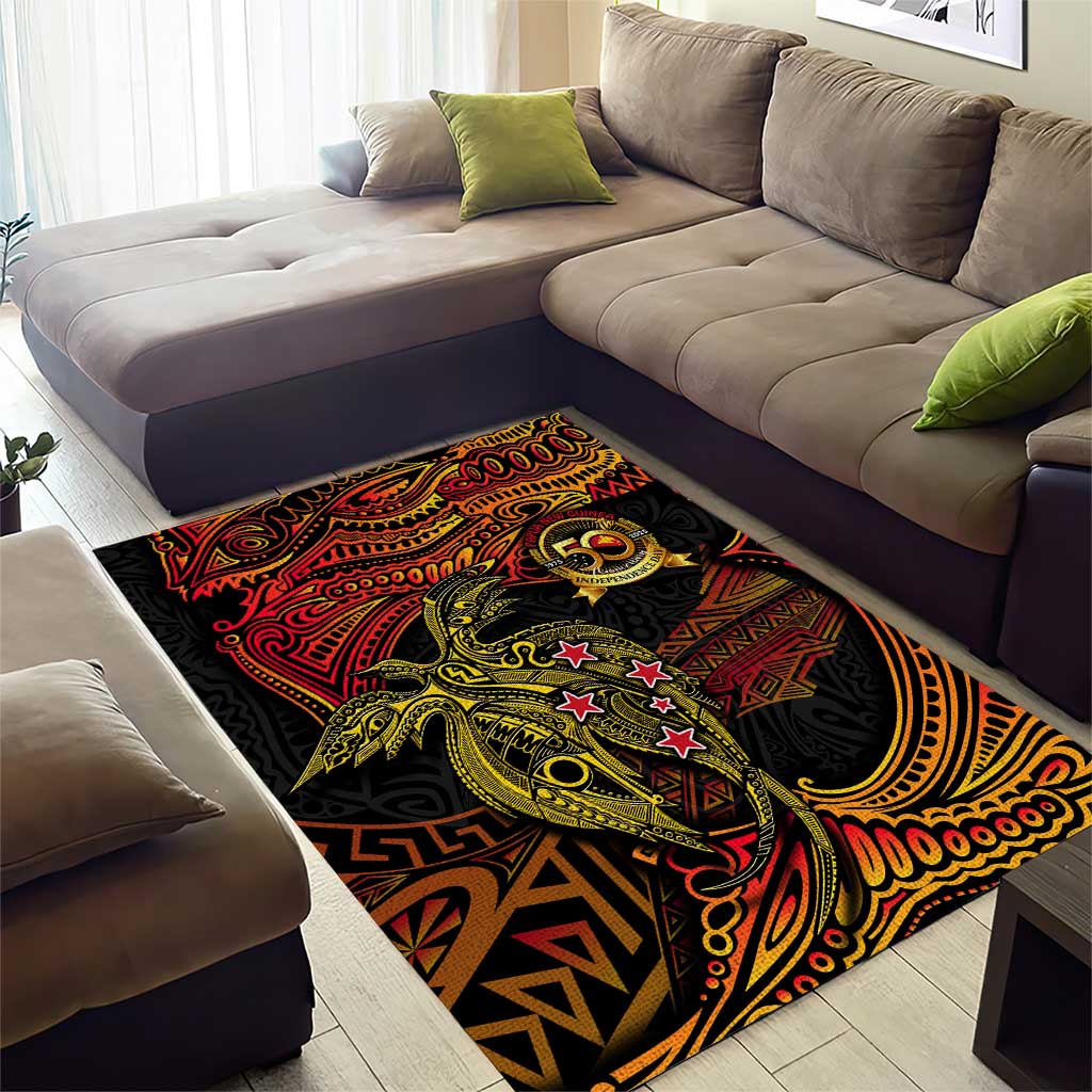 Papua New Guinea 50th Independence Day Area Rug Culture Spirit and Sovereignty DT02 - Polynesian Pride