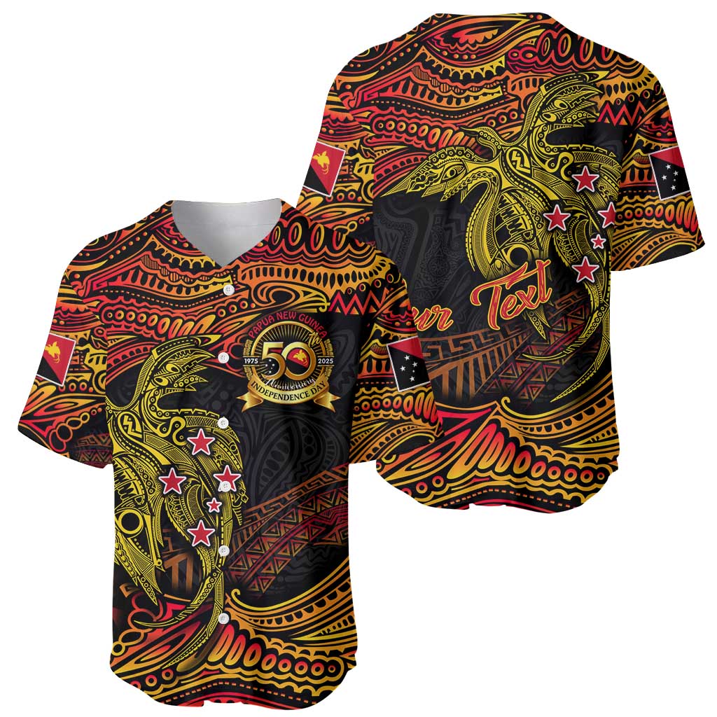 Papua New Guinea 50th Independence Day Baseball Jersey Culture Spirit and Sovereignty DT02 - Polynesian Pride